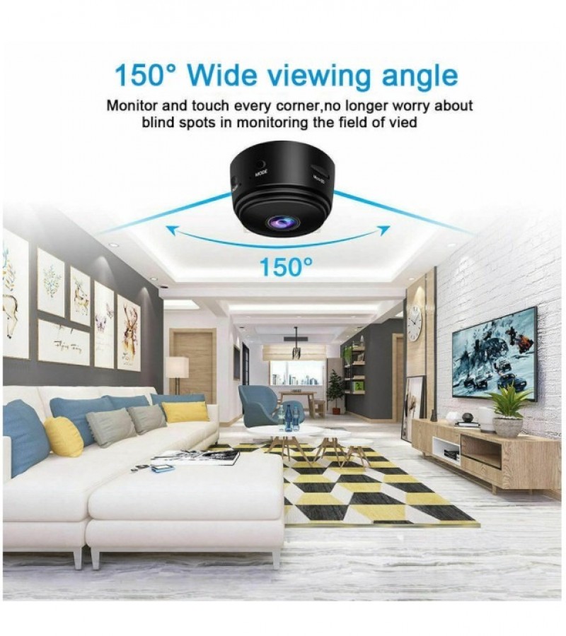a9 1080p hd magnetic wifi mini camera with hdsf app 931295 A9 Mini Wi-Fi Camera 1080p HD Nigh Vision Magnetic Wireless IP Hidden Cam