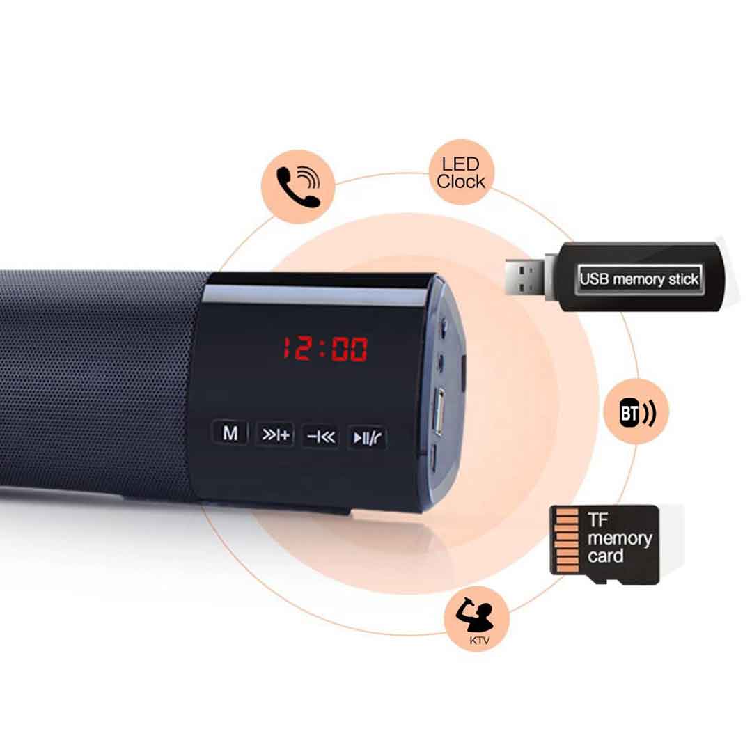 Kisonli LED 800 Bluetooth Wireless Speaker with alarm clock bDonix 4 1 Kisonli LED 800 Bluetooth Speaker With Alarm Clock