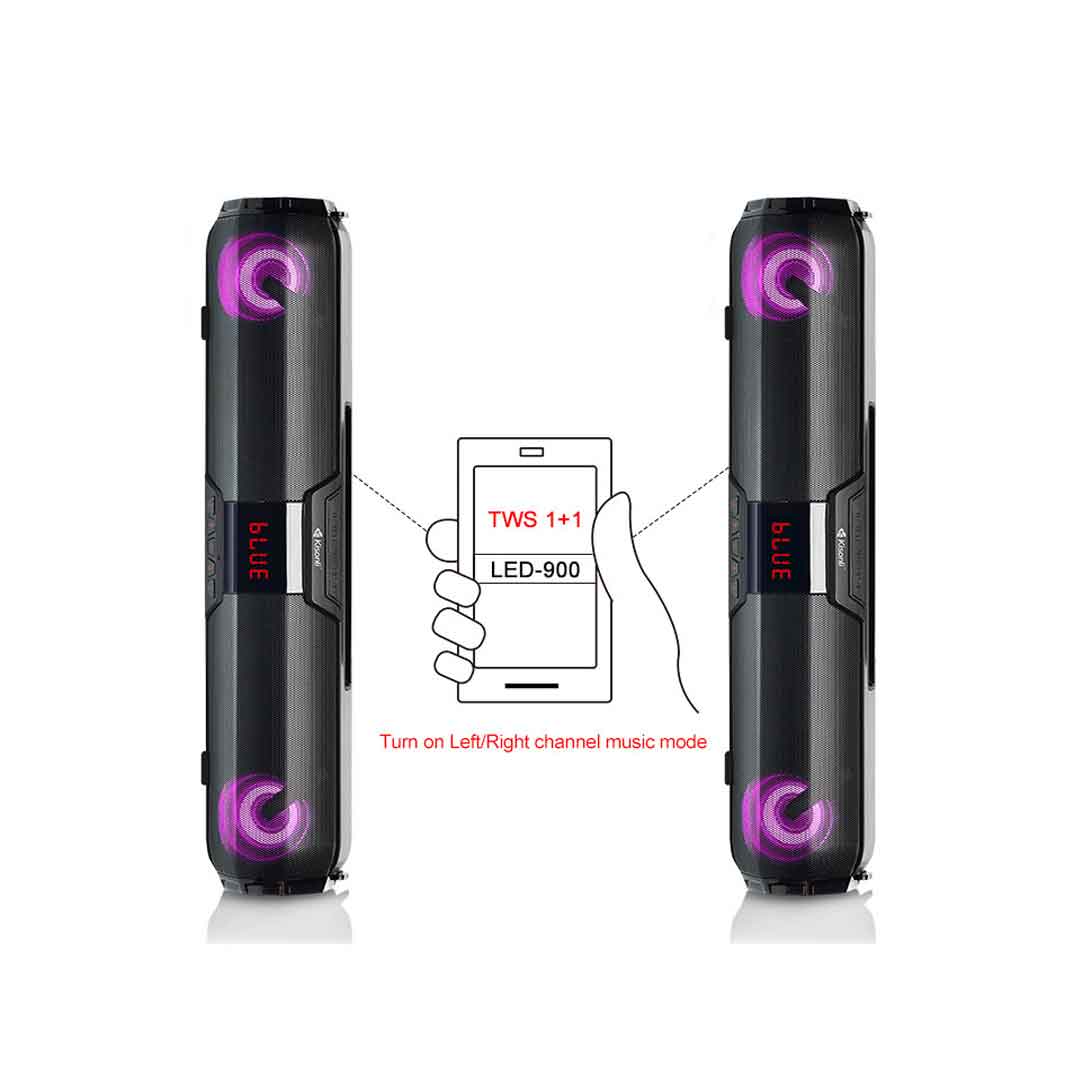 Kisonli LED 900 Speaker With Bluetooth Soundbar bDonix 4 Kisonli LED-900 Bluetooth Speaker TWS Soundbar