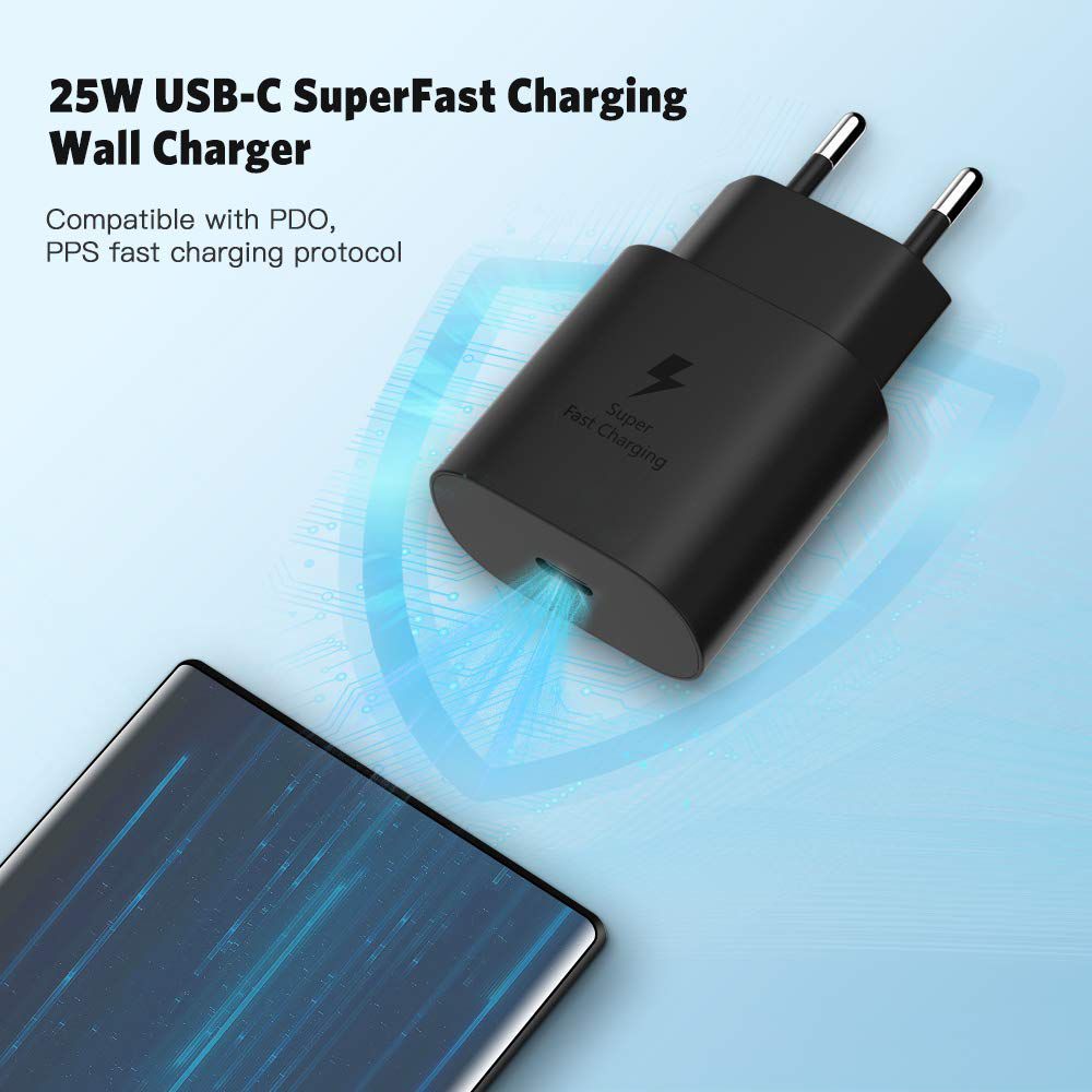 samsung 25w usb c fast charging adapter 3 US 2PIN SAMSUNG ORIGINAL 25W PD ADOPTER USB-C