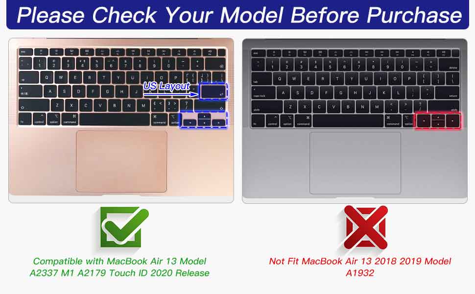 macbook air m1 2020 keyboard cover 