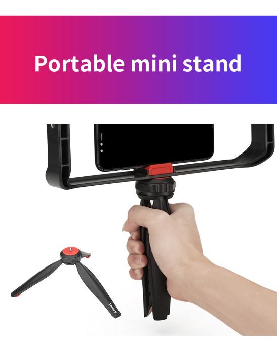 vlogging rig for iphone with stand