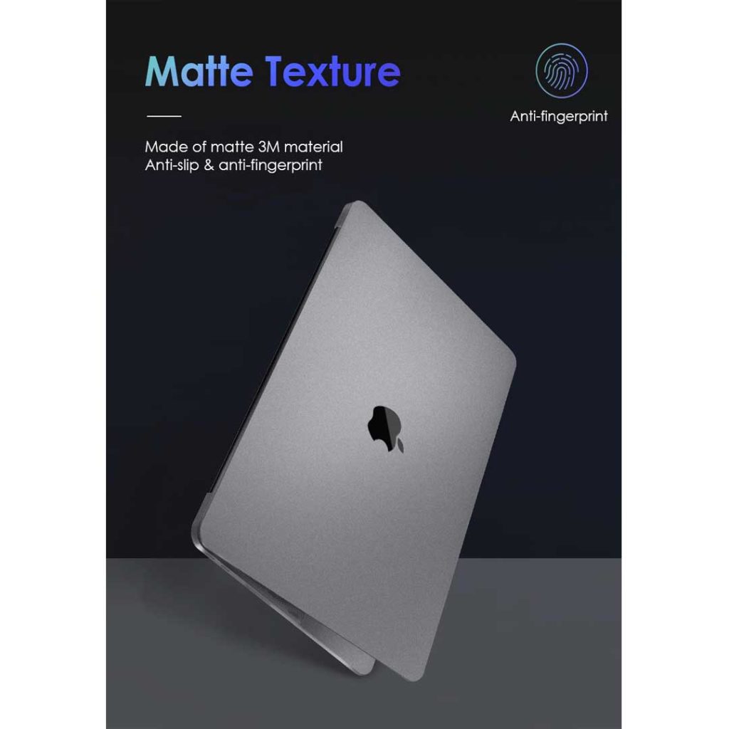 matte texture full body skin for macbook air a1466 2012-2017 release