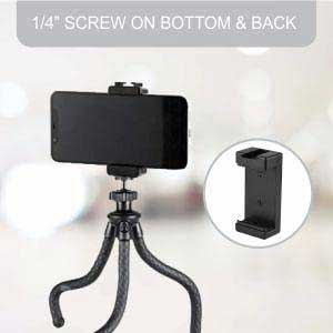tripod holder with clod shoe mount wath1/4" screw on the bottom and back 